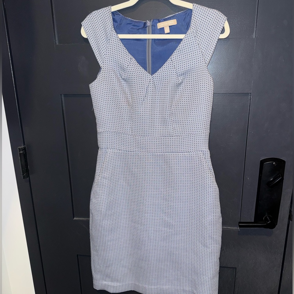 Banana Republic Blue Patterned Mini Dress
